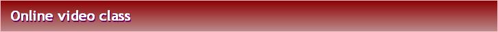 Online video class